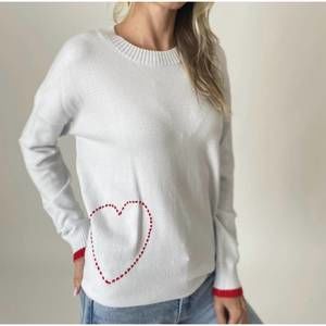 NEW SIX/FIFTY pookie heart sweater in light blue